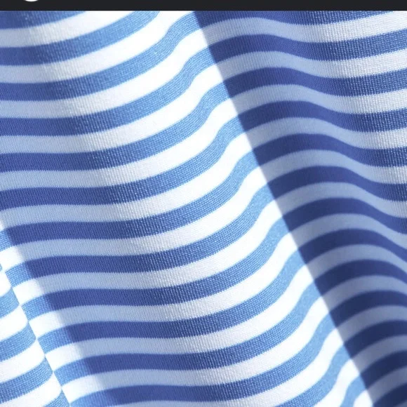 Vineyard Vines L Sankaty Blue Striped Dress - Picture 4 of 5